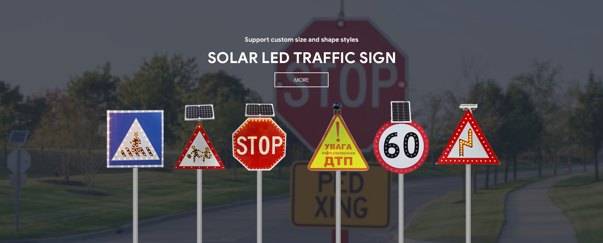 solar traffic sign
