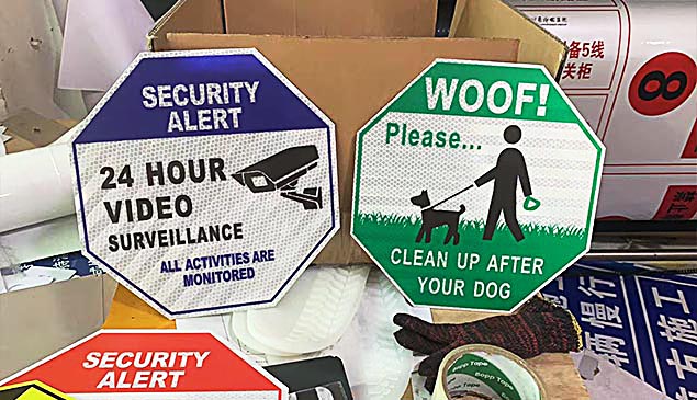 Streaming Sign Warning Hoan Video Warning Sign Series
