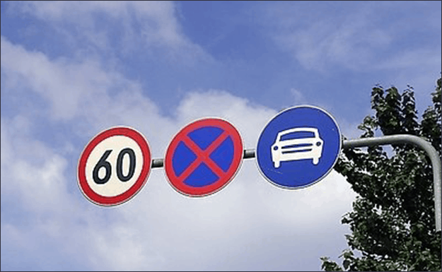 Function and maintenance of traffic signs