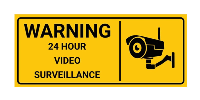 24-hour surveillance signs