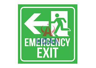 How does an emergency exit sign work