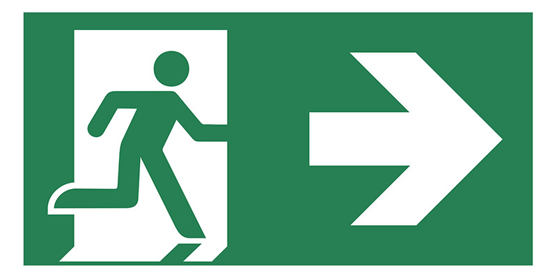 exit sign