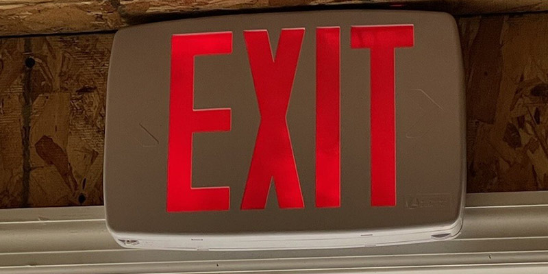 exit sign