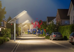 Solar Street Lights on Community Paths